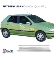 Fiat Palio Krom Cam Çıtası 4 parça 1998 ve üzeri Paslanmaz Çelik