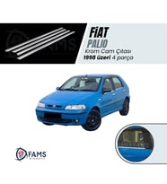 Fiat Palio Krom Cam Çıtası 4 parça 1998 ve üzeri Paslanmaz Çelik