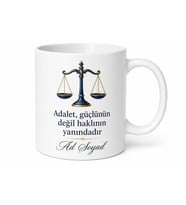 Hakim İçin Özel Tasarım Seramik Baskılı Kupa Bardak Meslek Hediyesi