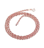 Söğütlü Silver Gümüş halat zincir (Rose)