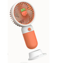Meyve Figürlü Mini Fan Şarjlı El Vantilatörü Taşınabilir Soğutucu