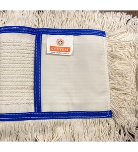 Ceytem Zincir Dikiş Nemli Mop 50 cm., Mavi Biyeli x 50 Adet