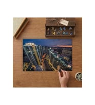 Ukrayna - Kiev Şehir Manzarası Tasarımı 240 parça Ahşap Puzzle Ahşap Kutuda MP01427