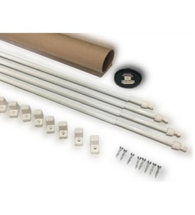Briz Çubuğu 80 - 100 Cm 4 Lü Paket Alüminyum Kapı Pencere Perde Çubuğu