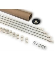 Briz Çubuğu 80 - 100 Cm 4 Lü Paket Alüminyum Kapı Pencere Perde Çubuğu