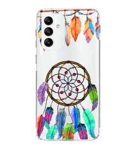 PrintiFy Samsung Galaxy M23 ile Uyumlu 1mm Slim Fit Nazar Boncuğu 6 Baskılı Şeffaf  Kılıf