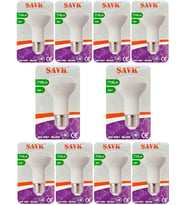 (10 Adet) Şavk 8W (54W) Sarı Işık (3000K) E27 Duylu (Kalın Duy) Led R63 Ampul
