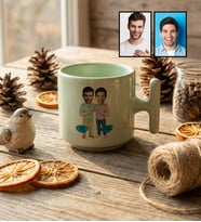 Kişiye Özel Karikatürlü Kankaya Erkek Kardeşe Abiye Hediye T Pastel Kupa Doğum Günü Hediyesi