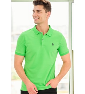 T9561 DEWBERRY ERKEK TSHIRT-ÇİMEN YEŞİLİ