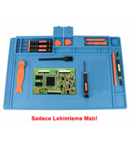300mm x 450mm Silikon Lehimleme Matı Telefon Laptop Saat Onarım Tamir Antistatik Isıya Dayanıklı