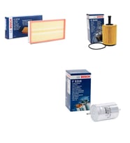 Bosch Filtre Bakım Seti Volkswagen Bora 2.3 Benzinli 150 Beygir 1998-2005 Hava + Yağ f. + Yakıt Filtre Bosch