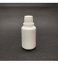 30 cc Plastik Şişe - Kilitli  Kapaklı- Mat Beyaz- x 10 Adet (Karışık)