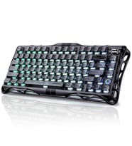 GravaStar Mercury V75 Manyetik Switch Gaming Klavye, Kablolu, İngilizce Q, Stealth Black
