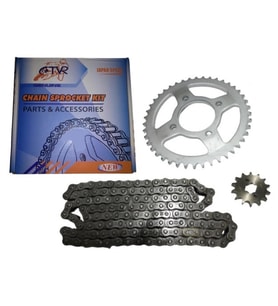 TVS APACHE ÖN-ARKA DİŞLİ ZİNCİR SET 428H 124L 14-43T TVR