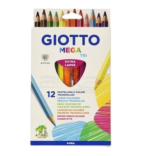Giotto Mega Triangular 12li Kuru Boya Seti 220600