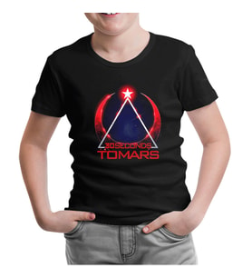 30 Seconds to Mars - Türkiye Siyah Çocuk Tshirt