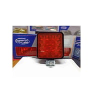 Off Road Sis Farı Sis Lambası 16 Led Kare 2'lİ Paket KIRMIZI