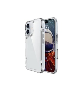 Apple iPhone 16 Kılıf Eğimli Kamera Dizayn Sert Şeffaf Silikon