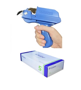 V TOOL Otomatik Geçmeli Kılçık Tabancası ve 5 inç Geçmeli Kılçık (5000 adet) Komple Set Japon