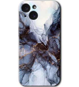 İphone 15 Plus Kılıf HD Desen Baskılı Kılıf - Otantik Mermer
