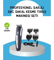 Ergonomik Profesyonel Tıraş Makinesi Saç Sakal Kesme Düzeltme