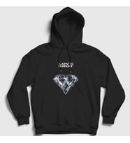 Presmono Unisex Siyah Love Shot Exo Kapüşonlu Sweatshirt 61667tt