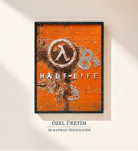 Half-Life Lambda 3D Tablo 15×20 cm