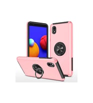 Samsung Galaxy A01 Core Kılıf Elit Yüzüklü Kapak - Pembe