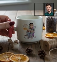 Kişiye Özel Karikatürlü Cat Dad Kedi Babası T Kupa Babalar Günü Hediyesi
