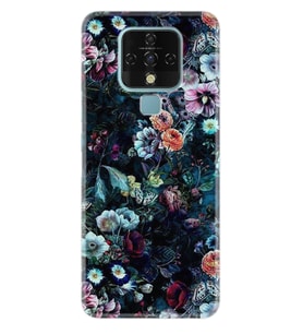 Tecno Camon 16 18P Pova Pova 3 Pova Neo Kılıf Desemli Silikon Great Flowers 1304