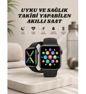 Akıllı Saat Wireless Şarj Yüksek Çözünürlüklü Müzik Dinleme Sesli Cevaplama