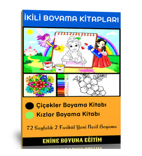 İkili Boyama Kitap Seti (2 Kitap)