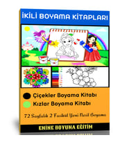 İkili Boyama Kitap Seti (2 Kitap)