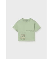 Mayoral Erkek Bebek Araba Baskılı Oversize Tshirt Yeşil