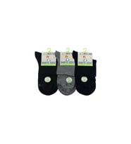 Dündar Kadın Unisex Bambu KONÇ Diyabetik Çorap 0614 - 12 Adet (Karışık)