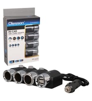 Olesson 1508 12-24V Çift USB Girişli 120W 80Cm Kablolu 3 Lü Araç Çakmak Çoklayıcı