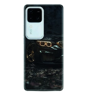 Vivo V30 Kılıf Silikon Desen Özel Seri Black Car 1768