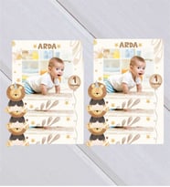 Çocuğunuza Özel Ahşap Magnet - Doğum Günü-Bebek- Yeni Doğan