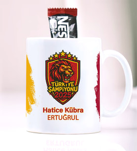 BBaskı  Türkiye Şampiyonu 2025 Hatıra Kupası  5 Yıldız Aslan Temalı  Kişiye Özel İsim Soyisim  A Kalite Premium Porselen (%80/%20)  Kalıcı Baskı  Bulaşık Makinesinde Yıkanabili