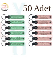 Yeşil & Yavru Ağzı, Kurumsal Eğitim Katılımcılarına Anı, 50’li Set, İsim Yazılabilen Anahtarlık