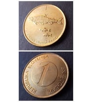 2001 slovenya 1 tolar ÇİL eski yabancı madeni para (Çok Renkli)