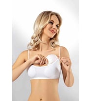 Kota Kadın Pedli İp Askılı Büstiyer 6312  (Beyaz)