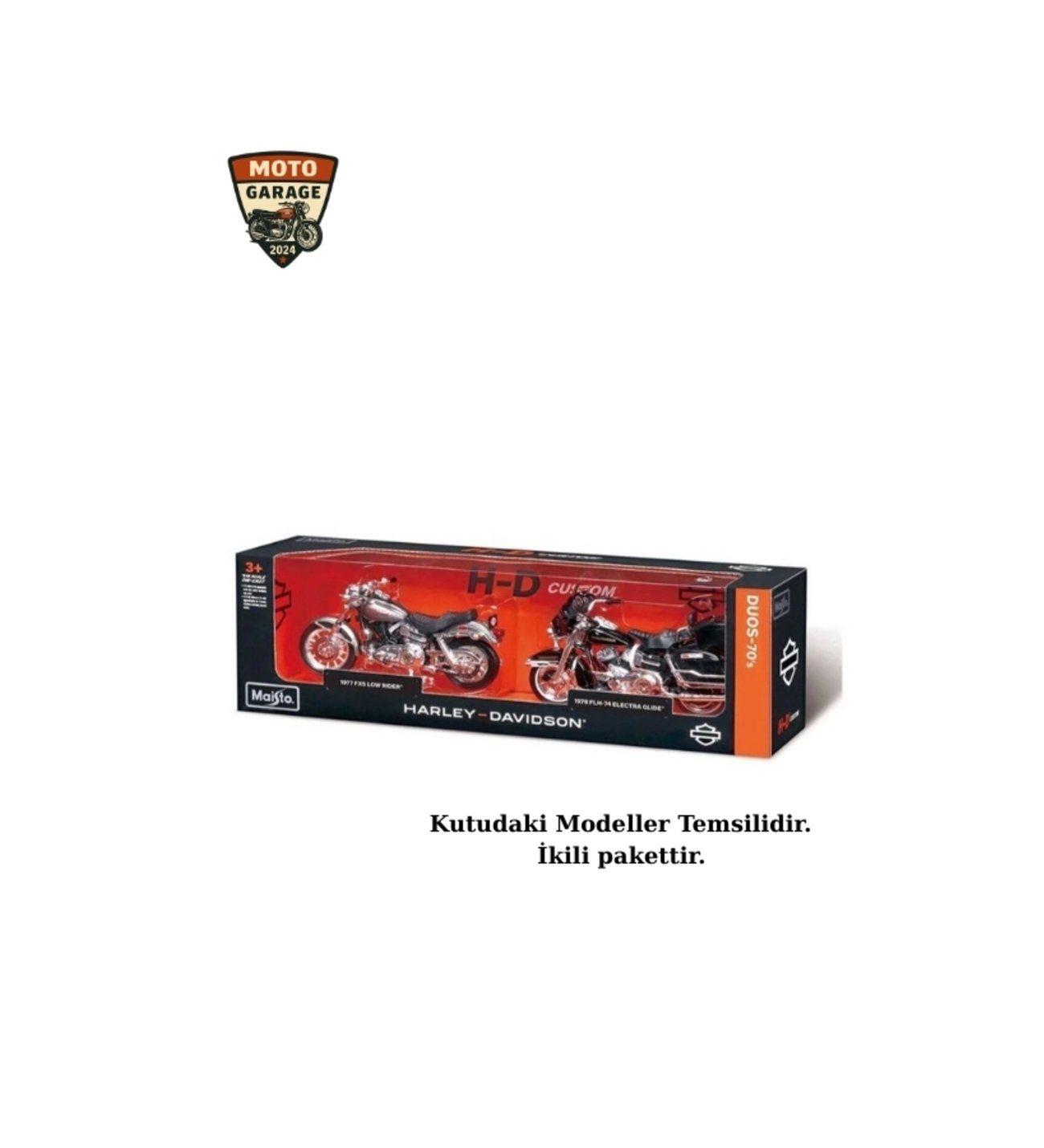 1:18 Harley-Davidson 90'lar Klasikleri İkili Set - 1997 FXDL Dyna