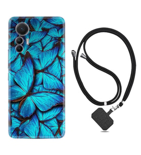 Xiaomi 12 Lite Kılıf Resimli Boyun Askılı İpli Desenli Silikon Owl 1351