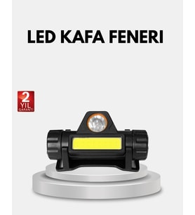 Profesyonel Şarjlı LED Kafa Lambası – Uzun Mesafe + Ortam Aydınlatması