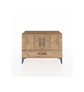 Arges Şifonyer 2 Raflı Tek Çekmeceli 2 Kapaklı 88x30x64 Çam-Çam