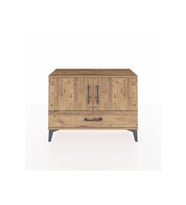 Arges Şifonyer 2 Raflı Tek Çekmeceli 2 Kapaklı 88x30x64 Çam-Çam