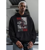 Itachi Uchiha Baskılı Unisex Oversize Naruto Anime Hoodie