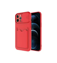 Apple iPhone 12 Pro Uyumlu Kılıf Zore Kartix Kapak (Kırmızı)