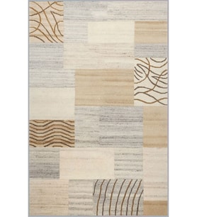 Eliana Home Baskılı, Yıkanabilir Kaymaz Taban Salon Halısı LNA0535 100x150 cm (Bej)